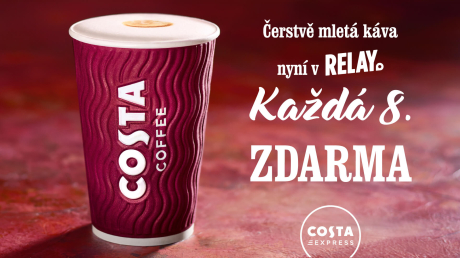 Každá 8. káva Costa zdarma