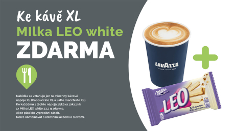 Ke kávě XL Lavzza Milka LEO zdarma